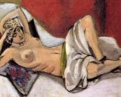 亨利马蒂斯 - 裸体女人与帷幔